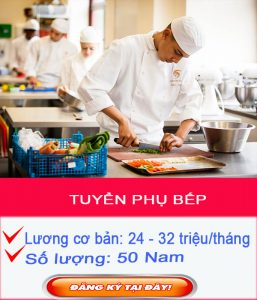 tuyển phụ bếp tại singapore