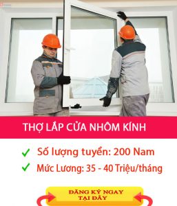 đơn hàng làm khung nhôm cửa kính