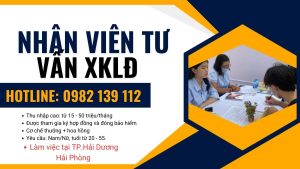 tuyên nhân viên tuyển dụng xklđ tại hải dương