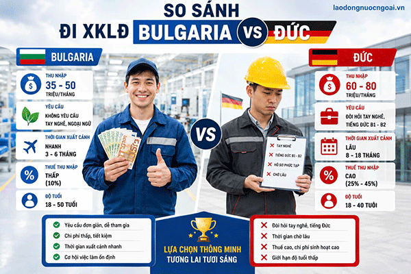 So sánh XKLĐ Đức và Bulgaria 2026: Đâu là giấc mơ Châu Âu phù hợp với bạn?